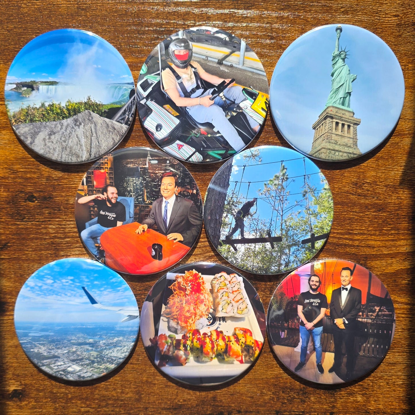 3.5" Round Custom Photo Magnets