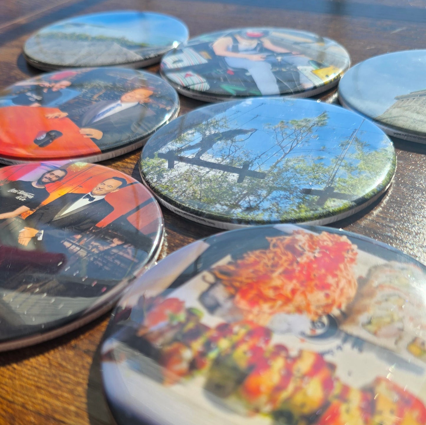 3.5" Round Custom Photo Magnets