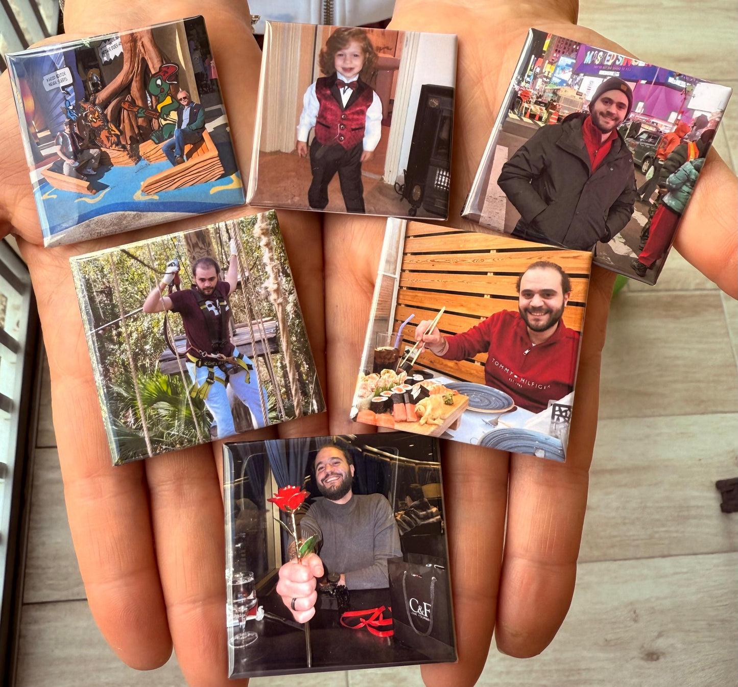 2" Square Custom Photo Magnets
